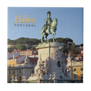 Equestrianska statyn Kung José I, Lissabon Kakelplatta