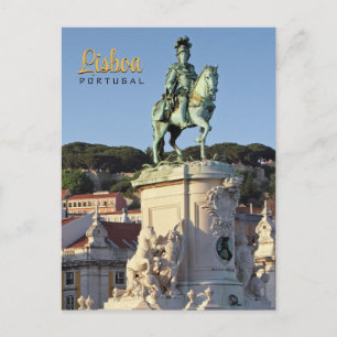 Equestrianska statyn Kung José I, Lissabon Vykort