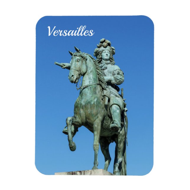 Equestrianska statyn Louis XIV i Versailles Magnet (Vertikal)