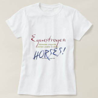 Equestrogen: rolig häst tee shirt