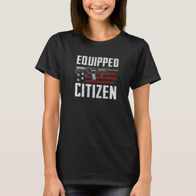 Equiced Citizen - Pro Guns Högers 2:a ändring A T Shirt (Framsida)