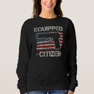Equiced Citizen - USA Pistol Flagga 2:a ändringen T Shirt