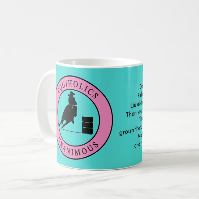 Equiholics Unanimous Barrel Racer Kaffemugg (Framsida vänster)