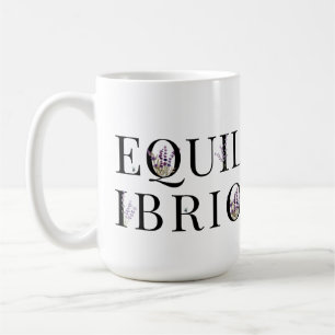 Equilibrio (con fiori viola; Italiano) Kaffemugg