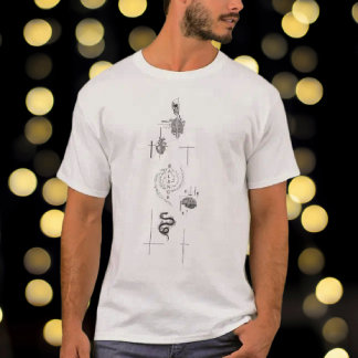 Equilibrium: Vertical Word Design T Shirt