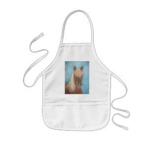 equine bild of chestnut horse barnförkläde