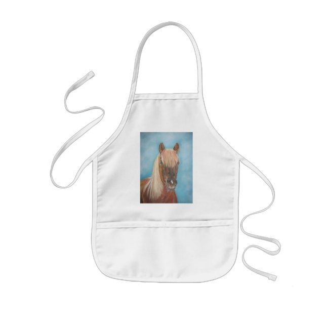 equine bild of chestnut horse barnförkläde (Framsidan)