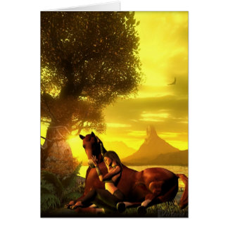 Equine fred hälsningskort