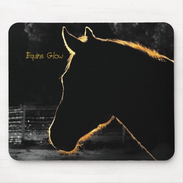 Equine Glöd-Dator Mousepad Musmatta (Framsidan)