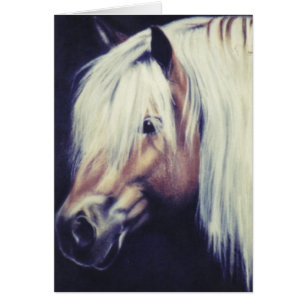 Equine kort "för Haflinger ponny"
