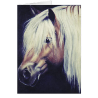 Equine kort "för Haflinger ponny"