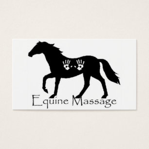 Equine massage visitkort