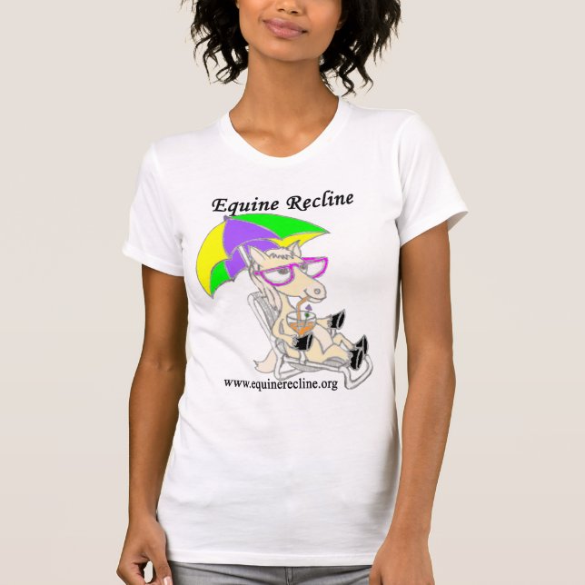 Equine Recline damT-tröja Tee (Framsida)