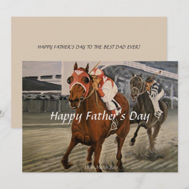 Equine Thoroughborn Wins Big Tävling (Fram/baksida)