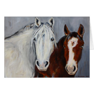 Equine uttrycker det mystic- och Wyatt kortet Hälsningskort