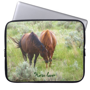 Equine Vänskap Horse-älskare Laptop sleeve