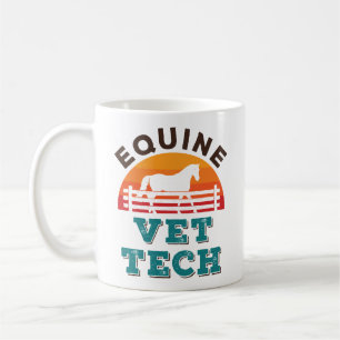 Equine Vet Tech Horse Veterinärtekniker Kaffemugg