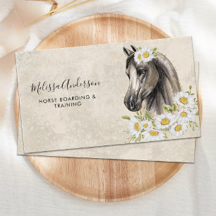 Equine Vintage Horse Daisy Personlig Equestrian Visitkort
