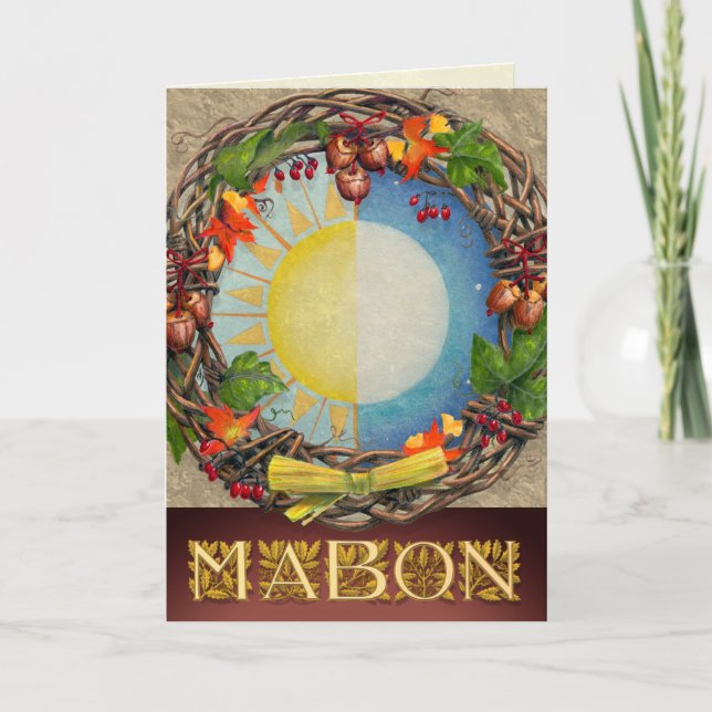 Equinox Mabon Wandeans Helgkort (Framsida)