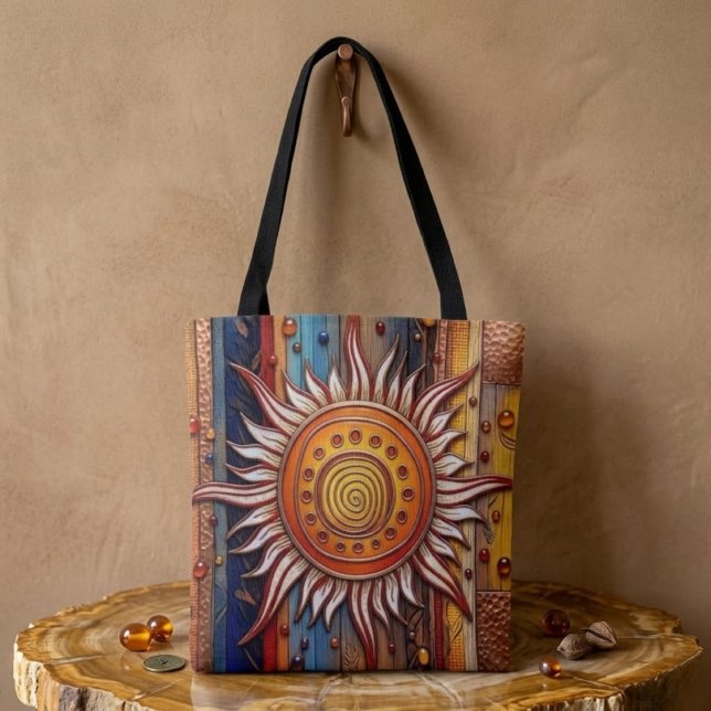 Equinox Mandala Sun Tote Tygkasse (Skapare uppladdad)