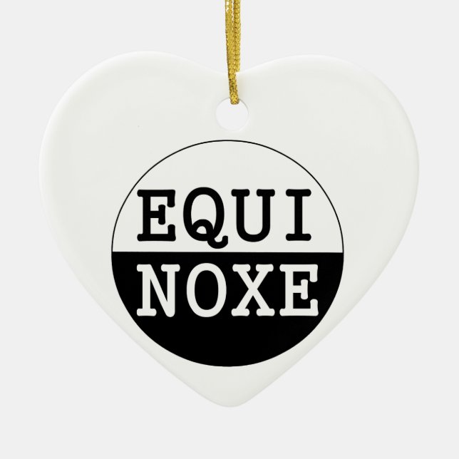 équinoxe noir et blanc julgransprydnad keramik (Framsidan)