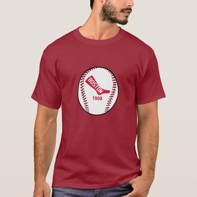 Equipo de Beisbol De Boston Vintage T Shirt (Framsida)