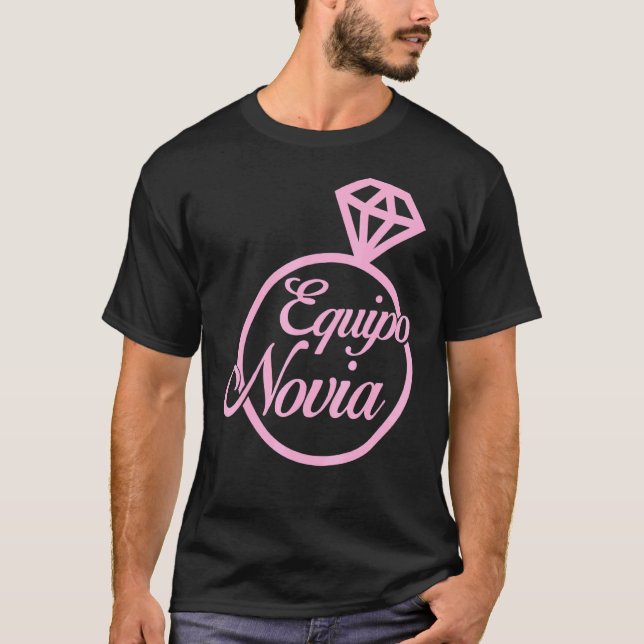 Equipo Novia Del Las Mujeres Dama de Honor Fiesta T Shirt (Framsida)