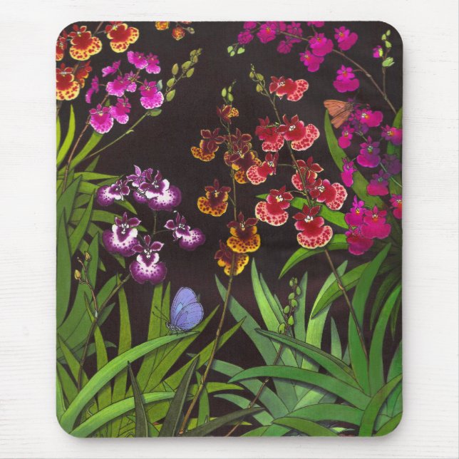Equitant Oncidium Tolumnia Orchids Mousepad Musmatta (Framsidan)