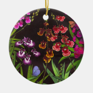 Equitant Oncidium Tolumnia Orchidsprydnad Julgransprydnad Keramik