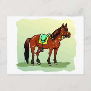 Equne Theme Horse Idle Racehorse Equne Vykort