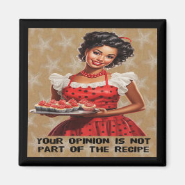 Er åsikt ingår inte i receptet magnet