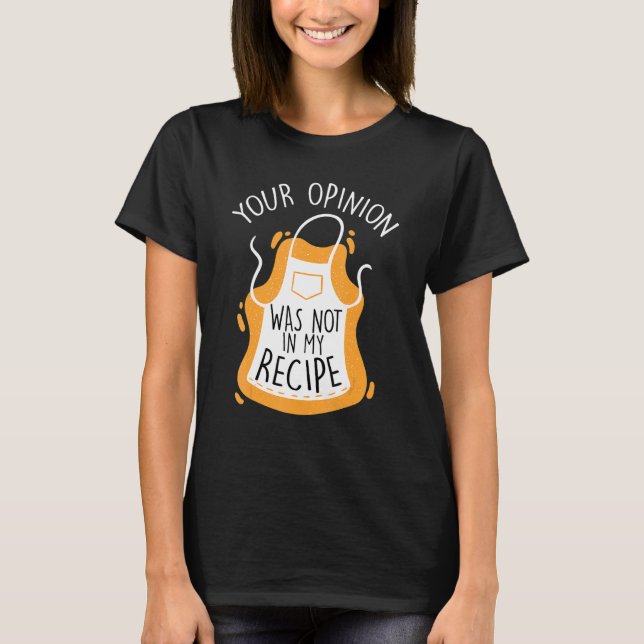 Er åsikt låg inte i min mening i Sarcastic Opinion T Shirt (Framsida)