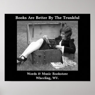 er bokar bokbutik, väster virginia poster