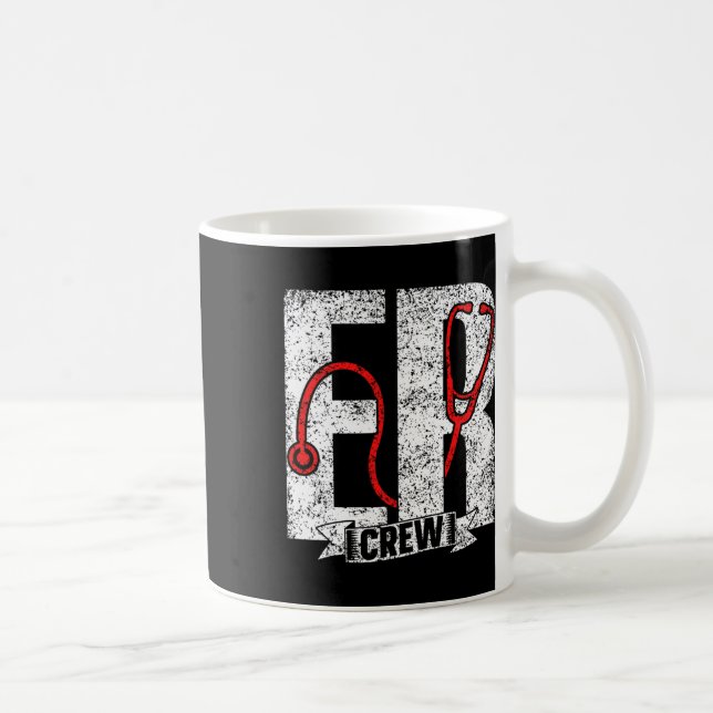 Er Crew Ed Akut Room Nurses Nursing Er Nurse Kaffemugg (Höger)