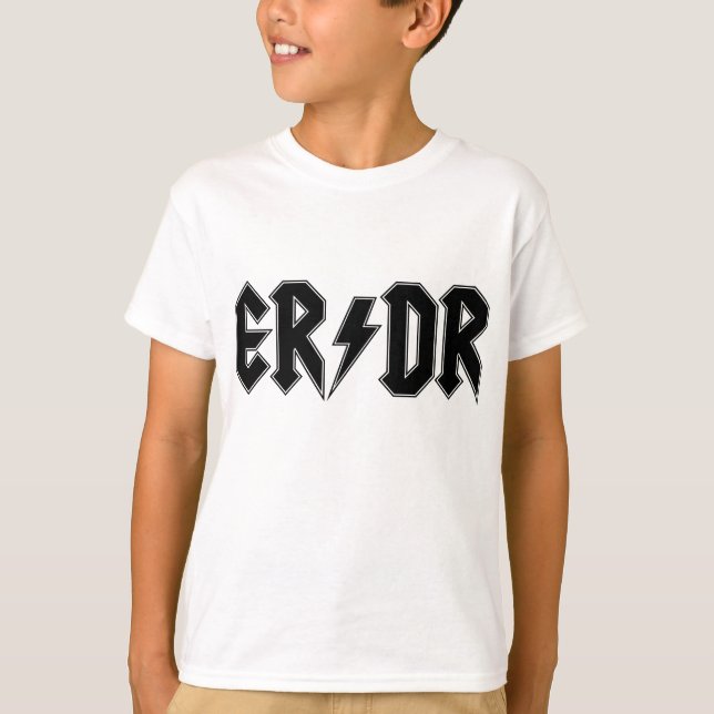 ER-/DRklassikerbarn på ljust Tee Shirt (Framsida)