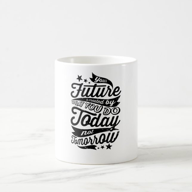 Er framtid är Skapat i dag Kaffemugg (Center)