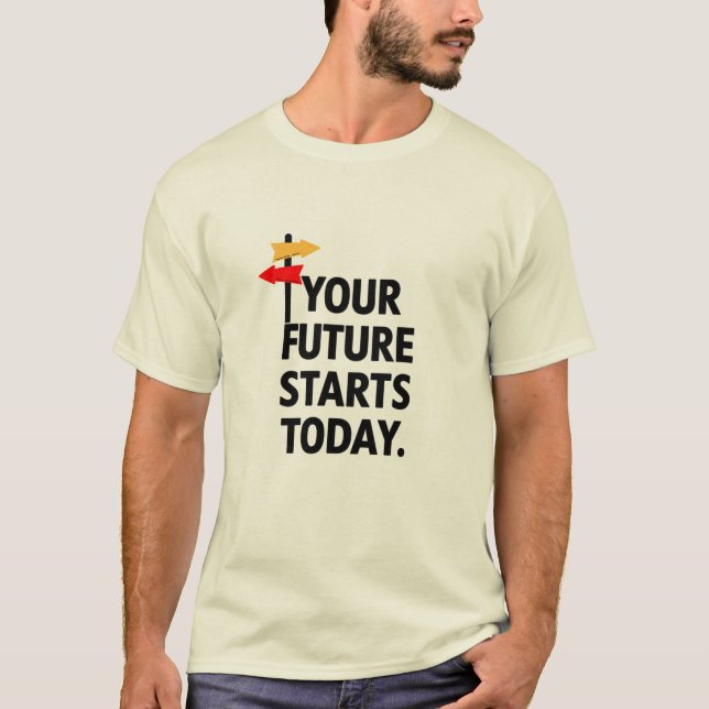 Er framtid börjar i dag t shirt (Framsida)