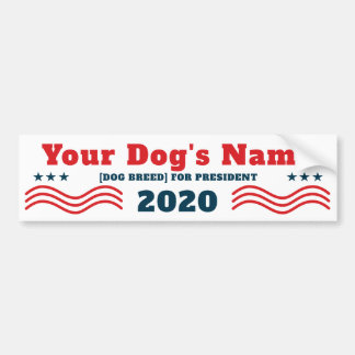 Er Hund till president 2020, den nye patrioten Bildekal