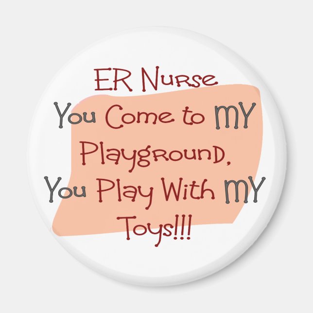 ER KOM TILL MIN PLAYGROUND MY LEKSAK MAGNET (Framsidan)