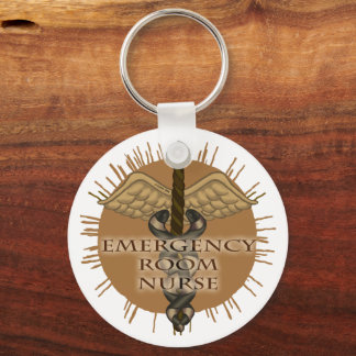ER Nurse Caduceus Nyckelring