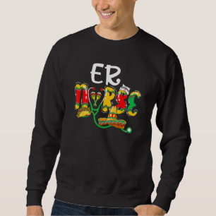 Er Nurse Cinco De Mayo Mexiko Mexikanska Fiesta Pa Lång Ärmad Tröja