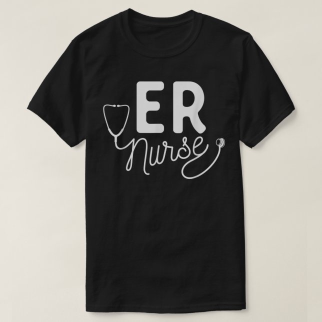 ER Nurse Clothing - Akut Room Nurse T Shirt (Design framsida)