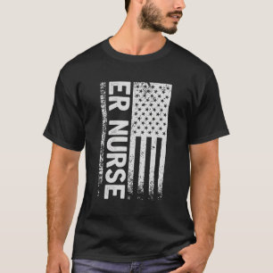 Er Nurse Distress American Akut Room R T Shirt
