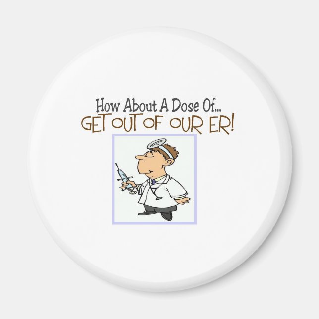 ER Nurse Funny Gifts Magnet (Framsidan)