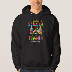 Er Nurse Gnome Adjö School Hej Summer Hoodie