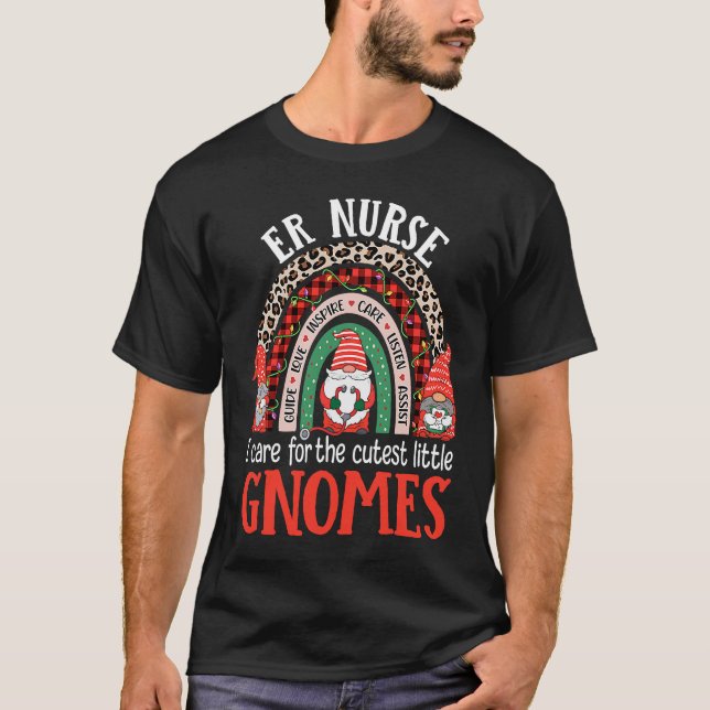 ER Nurse Gnomes-Akutet Juli T Shirt (Framsida)