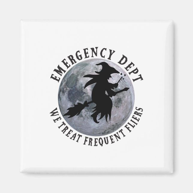 Er Nurse Halloween Akut Room Dept Nurse Tech Magnet (Framsidan)