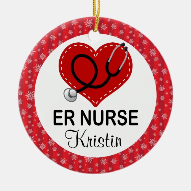 ER Nurse Julens Personlig Ornament (Framsidan)
