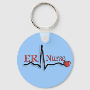 ER Nurse QRS-design Nyckelring