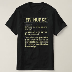 ER Nurse Real American Definition T Shirt